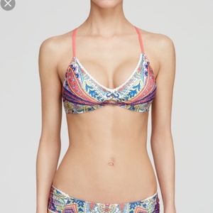 LUCKY BRAND GYPSY SOUL BRALETTE HIPSTER BIKINI L